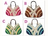 カゴバック レディース バッグ 2017夏　カジュアル　ショルダーバック　可愛いカゴバック　 籠バッグ カバン　　bag　女手提げ バッグB023 (C)