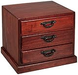 山善(YAMAZEN) 卓上ミニチェスト(3段3杯) (幅21 奥行18) MIC-35A(BR)