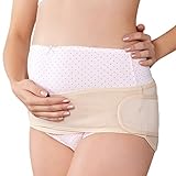 Rareal(レアリアル) 妊婦帯 産前産後に妊婦帯・腹帯としてダブルベルトで体にフィットシリーズ フリーサイズ (ベージュ)