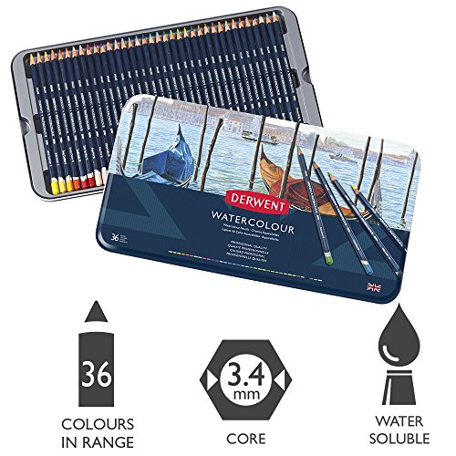 Derwent watercolor pencils water color pencil 36 color set 32885