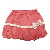 【SiShuNon/シシュノン】花柄切替バルーンパンツ べビー キッズ 女の子 花柄 フラワー バルーンパンツ 95 3 レッド
