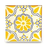 【B'stile】絵画のような壁タイル「メキシコタイル」M104-4（陶器質｜100mm角｜屋外壁/屋内壁用）1枚