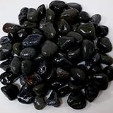 ［砂利 白玉砂利 25kg］お庭にぴったりとっても綺麗なブラック化粧玉石pe03