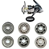 シマノ 25 ステラ SW ラインローラー＆ハンドルノブ ベアリング 2個セット 8000PG/ 8000HG/ 8000XG (セラミックベアリング ハンドルノブ用「GX」（9-5-3 9-4-4mm）2個セット)