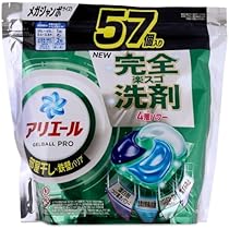 Amazon.co.jp: P&G アリエールジェルボールプロ 部屋干し メガJ 57個
