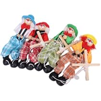 新品 未使用 TOY ビンテージ プルート マリオネット 木製 人形 木製ピノキオのおもちゃ 操り人形 マリオネット イタリア