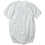 《年間定番》Babbun(バブーン)(日本製) 接結水玉月・クマ・ゾウPtコンビドレス 50cm~60cm/OW NO.KK-31-3661