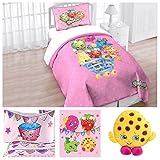Shopkins Toys Complete 7 Piece Bedding Quilt Set with Scented Pillow Toy - Twin [並行輸入品]