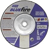 Norton Blue Fire Foundry Depressed Center Abrasive Wheel, Type 27, Zirconia Alumina and Silicon Carb