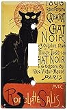 Art Plates - Chat Noir (Black Cat) Switch Plate - Single Toggle [並行輸入品]