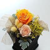 プリザーブドフラワー ハニーテール トラストオレンジ