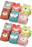 LUXEHOME ( yr1627 )かわいい動物の耳ソフトベビー幼児用厚手コットンソックス、12パック US サイズ: M カラー: マルチカラー