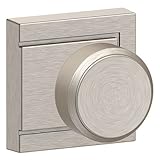 Schlage f10-bwe-uld Bowery Passageドアノブセットwith Decorative Uplandロゼット、サテンニッケル