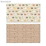 Parklon The Prime Playroom Mat Little Ram & Oak Beige Double-sided design mat リトルラム＆オークベージュ両面デザインマット