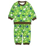パジャマ ベビー 赤ちゃん 男の子 裏起毛 長袖 スウェット上下 腹巻付 寝巻き グリーン-(GR) 90cm