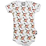 (シックス バニーズ) SIX BUNNIES ベビー服 ロンパース ぞっこんハート タトゥー/ハート/矢/MOM/DAD (６～１２か月　身長65-75cm　身幅21㎝着丈41㎝肩幅17㎝袖丈9㎝)