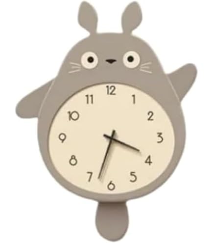 Amazon.co.jp: aelah 時計 可愛いキャラクターデザイン 振り子付き