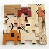 スプソリ 木のおもちゃ ZooZoo動物パズルブロック