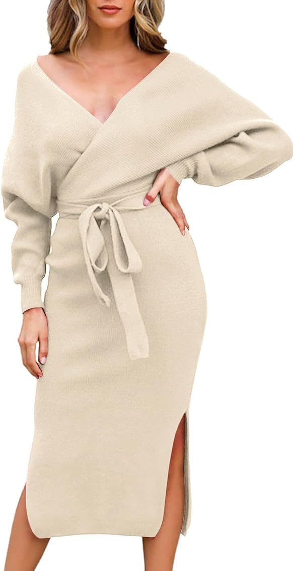 Fixmatti Women's Elegant V Neck Wrap 