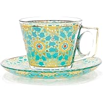 Amazon | 【訳あり値引き品】トルコグラス カップ&ソーサー CS
