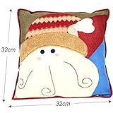 (B) - Square Body Pillow,Highpot Christmas Decorations Santa Claus Snowman Family Christmas Pillow (