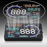 A8 Car HUD - 5.5" Color LCD Screen Speed Car Vehicle Head Up Display with OBD2 Interface Plug Play K