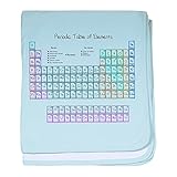 CafePress – 周期表 – スーパーソフトベビー毛布、新生児おくるみ ブルー 068335247625CD2
