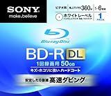 SONY ビデオ用BD-R 追記型 片面2層50GB 6倍速 ホワイトプリンタブル 5枚パック 5BNR2VGPS6