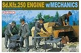 プラッツ 1/35 第二次世界大戦 ドイツ軍 Sd.Kfz.250 エンジン w/整備兵セット DR6112 プラモデル
