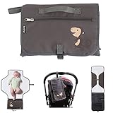 Portable Changing Mat - IntiPal Baby Nappy Changing Pad - Diaper Changing Mats - Waterproof Zipper S