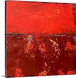Erin Ashleyプレミアムシックラップキャンバス壁アート印刷題名Red Moon Dawn 16" x 16" 1987935_24_16x16_none