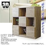 100-3 ラック ラッキー 13/1 (LB) 書棚 本棚 収納家具 多目的ラック 幅100cm 3段 aaaa02190 ブックシェルフ CDラック CD棚 DVDラック DVD棚 コレクションラック タンス 幅100cm 日本製 完成