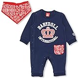 BABYDOLL(ベビードール） バンダナ切替ロンパース 80cm ネイビー