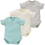 西松屋 EFD 3枚組半袖ショルダーロンパース肌着（宇宙柄）【70cm・80cm・90cm】 新生児 80