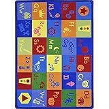 Joy Carpets Kid Essentials Early Childhood Simply Phonics Rug Multicolored 10'9 x 13'2 [並行輸入品]