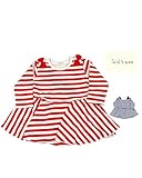 【子供服】 kids zoo (キッズズー) 肩リボン付ボーダー接結チュニック 70cm～95cm W64302