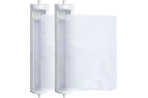 Sharp Machine Washable ES-LP1 ES-LP2 Lint Filter, Scum Removing Net, Lint Dust Filter, Sharp, Waste Removal Filter, Garbage Removal Net, Compatible Set of 2