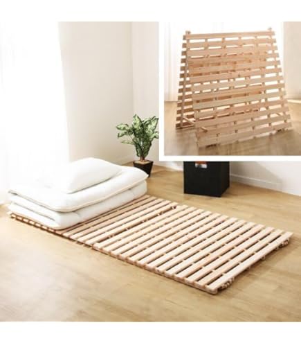 Amazon｜ニトリ(NITORI) セミダブル 4つ折りヒノキすのこベッド CO4