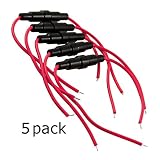 クリュータイプ22 AWGワイヤ、5×20mmインラインヒューズホルダ