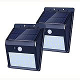 ALED LIGHT　2017 新版　LEDソーラーライト 分解可能 充電便利 28 LED 防水IP65　夜間自動点灯　昼白色 玄関ライト 駐車場 屋外照明　軒先　壁掛け　庭先　玄関　2個セット
