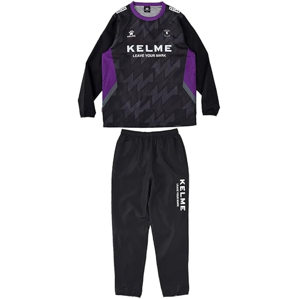 Amazon | [ケルメ] ジャージ上下セット KCF304 ブラック M