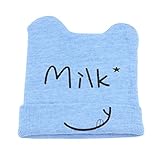 Ochine 新品 ベビー キッズ帽子 柔らかいコットン帽 ニットキャップ 長耳帽子 かわいい 子ども 女の子 男の子 春 秋 冬 シンプル 赤ちゃん 0-3歳設定