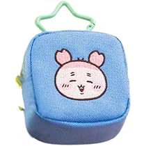 ちいかわ　カラビナつき刺繍スクエアミニポーチ 8種16点セット Amazon.co.jp: 【公式】ちい'かわ カラビナつき刺繍スクエア