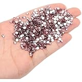 ラインストーン ネイルパーツ 1440粒 ガラス製 フラットバック ラウンド 大容量 デコ NYANDELMO ライトパープル 約1.6mm SS4相当 ND-0189-R03-LP-1.6