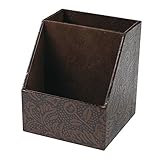 谷口松雄堂 小物入れ 卓上 うるし紙 メガネ スマホ立て 茶 URP-GST-03