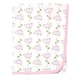 BabyVision Organic Cotton Blanket, Pink Flowers by BabyVision