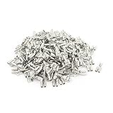 uxcell 端子　メススペードターミナル　ケーブルコネクタ　カースピーカー　ベア　シルバートーン　4.8mm　200個入り