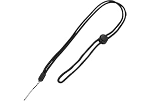 [ラスタバナナ] スマートフォン 携帯電話 スマホ ガラケー ネックストラップ 金属不使用 長さ調節パーツ付き 丸ひもタイプ ブラック RNST03BK