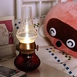 Zehui Usb充電式Flameless Candle Lantern withディマーコントロールキークリエイティブNightlightレトロBlowingコントロールLED灯油ランプ mhy-0