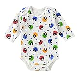 mikihouse Double_B(ミキハウスダブルB)アフロプリント 長袖ボディシャツ (70cm・80cm・90cm) ８０cm,白